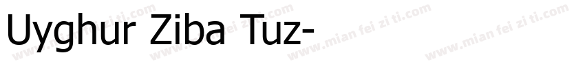 Uyghur Ziba Tuz字体转换